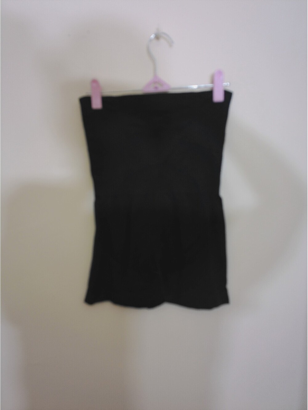 strapless Tube shorts tummy control Womens Black Jumpsuit Playsuit compression M